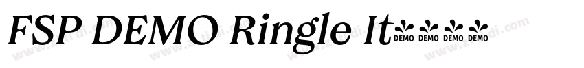 FSP DEMO Ringle It字体转换 FSP DEMO Ringle It字体转换